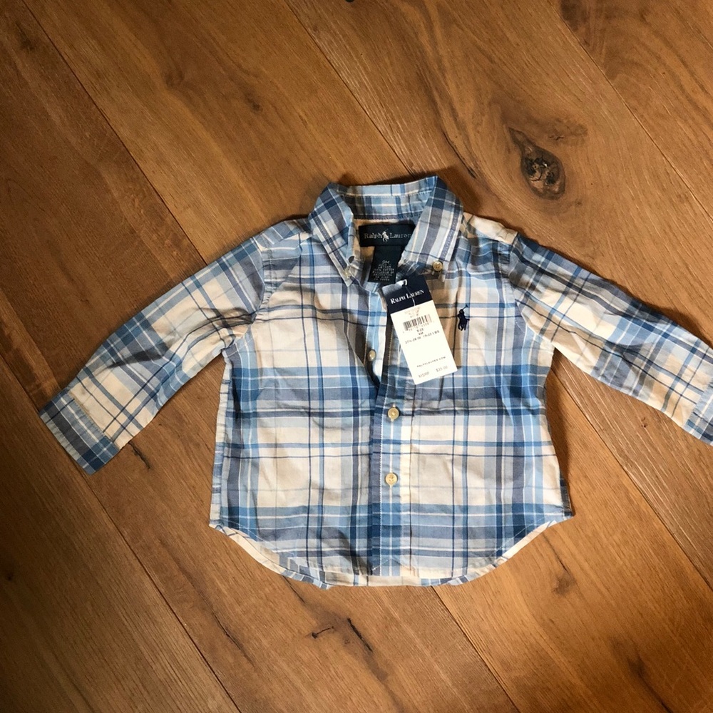 Boys Ralph Lauren long sleeve button up shirt